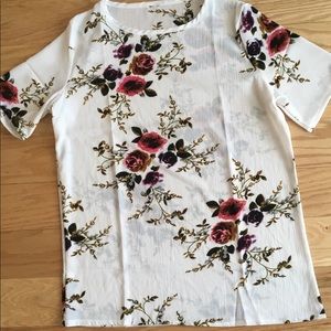 Chiffon Floral Tee